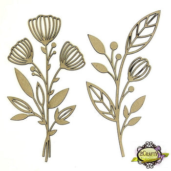 Oversized Flower Stem Set 1