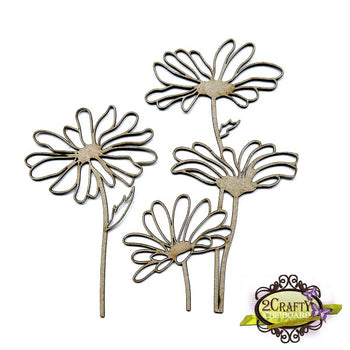 Floral Stem Silhouette Set