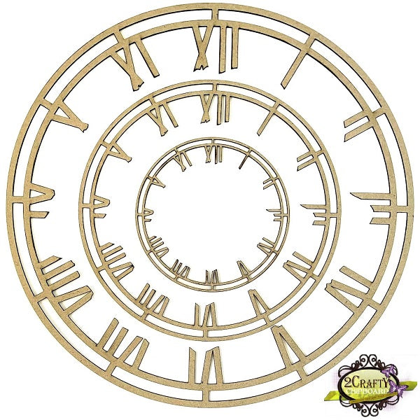 Angular Clock Frame 12 x 12 Weathered Clock Face Frames | 2CraftyAustralia