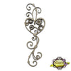 Large Steampunk Flourish Heart