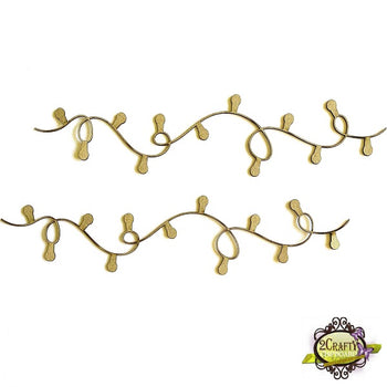 Curly Christmas Light Borders