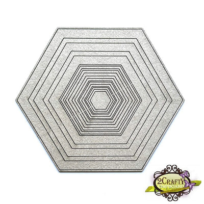 Hexagon Outline Frames Set