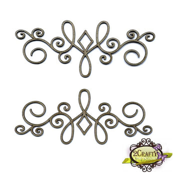 6" Squiggly Adornment Set 1