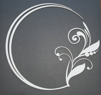 11" Circular Leafy Frame