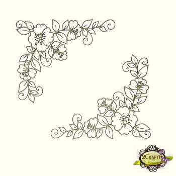 Fine Floral Corner Set