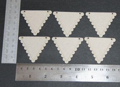 Banners Scalloped Triangles