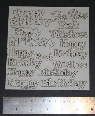 Card Sentiments - Birthday