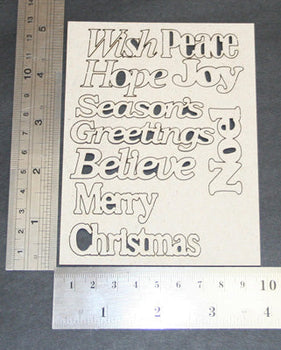 Card -Word Packs - Xmas