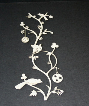 Christmas Branch Vertical Border