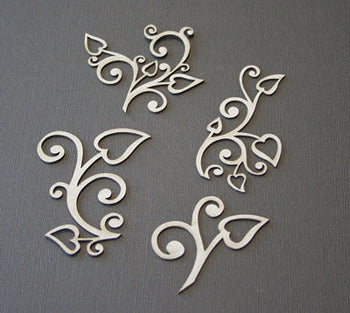 Funky Heart Swirls