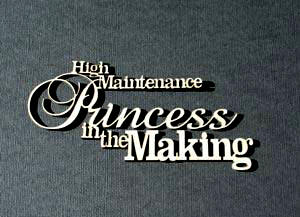 High Maintenance Princess in the Making Title